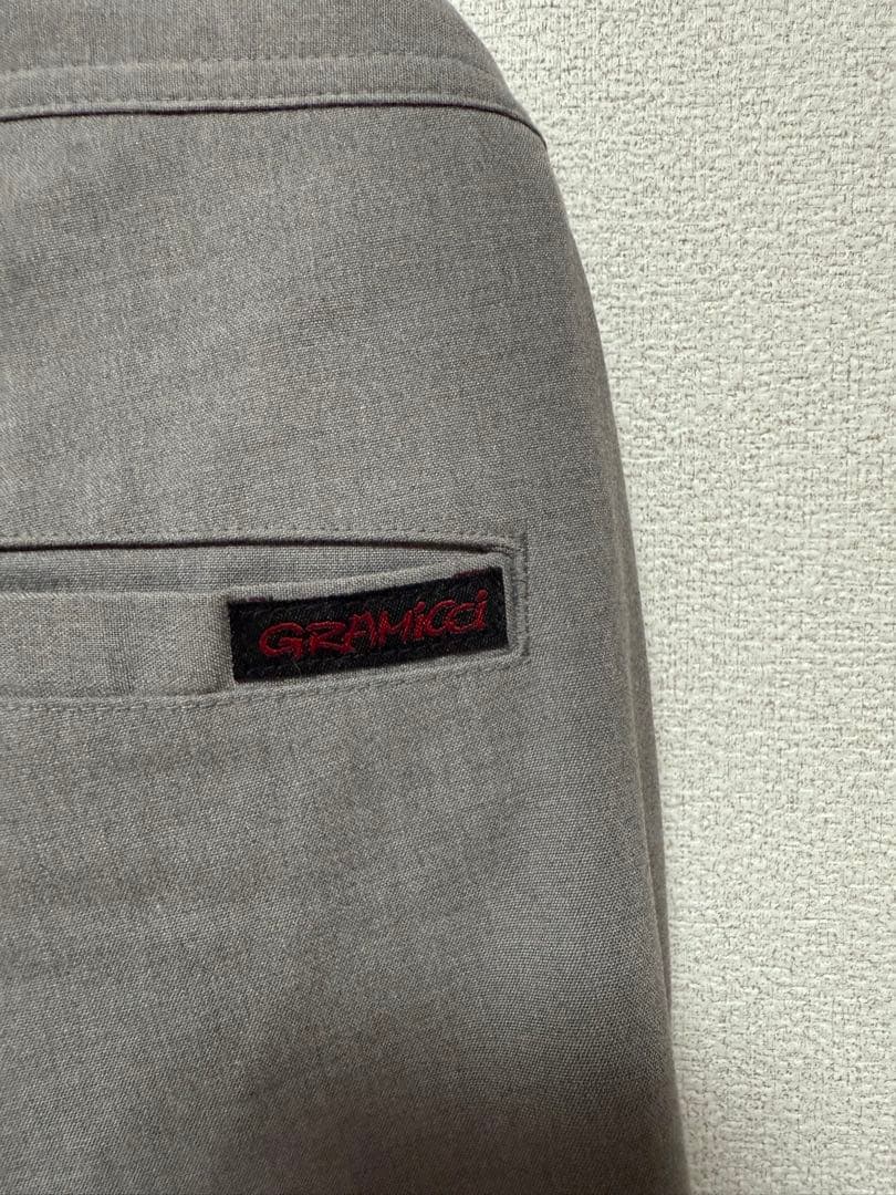 GRAMICCI グレー サルエルパンツ