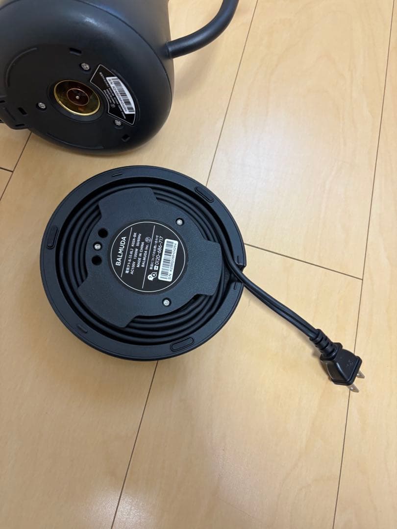 BALMUDA ブラック 電気ケトル 細口ポット