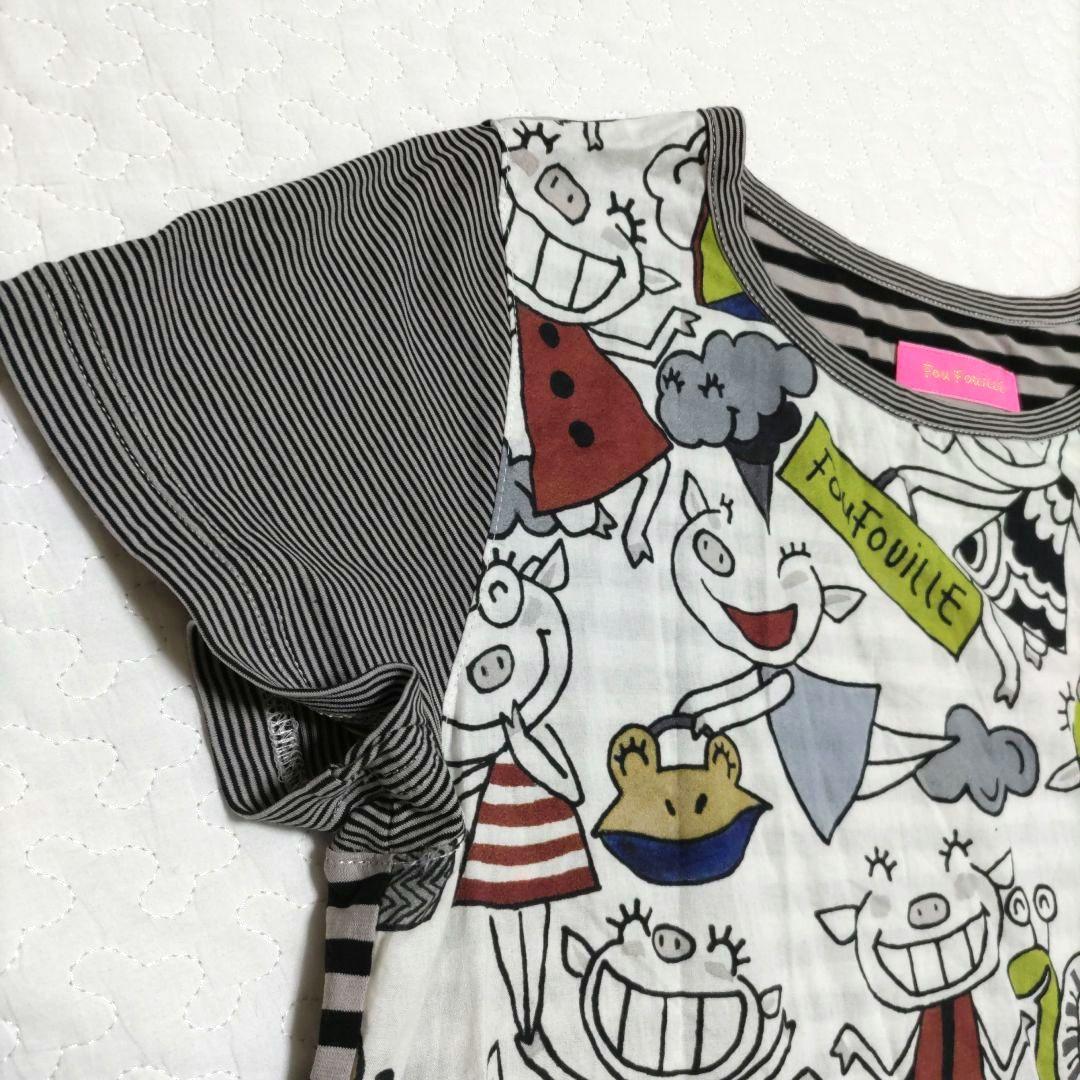 【美品】アルベロベロTシャツ ぶた 総柄カットソー オレボレブラ 日本製 希少