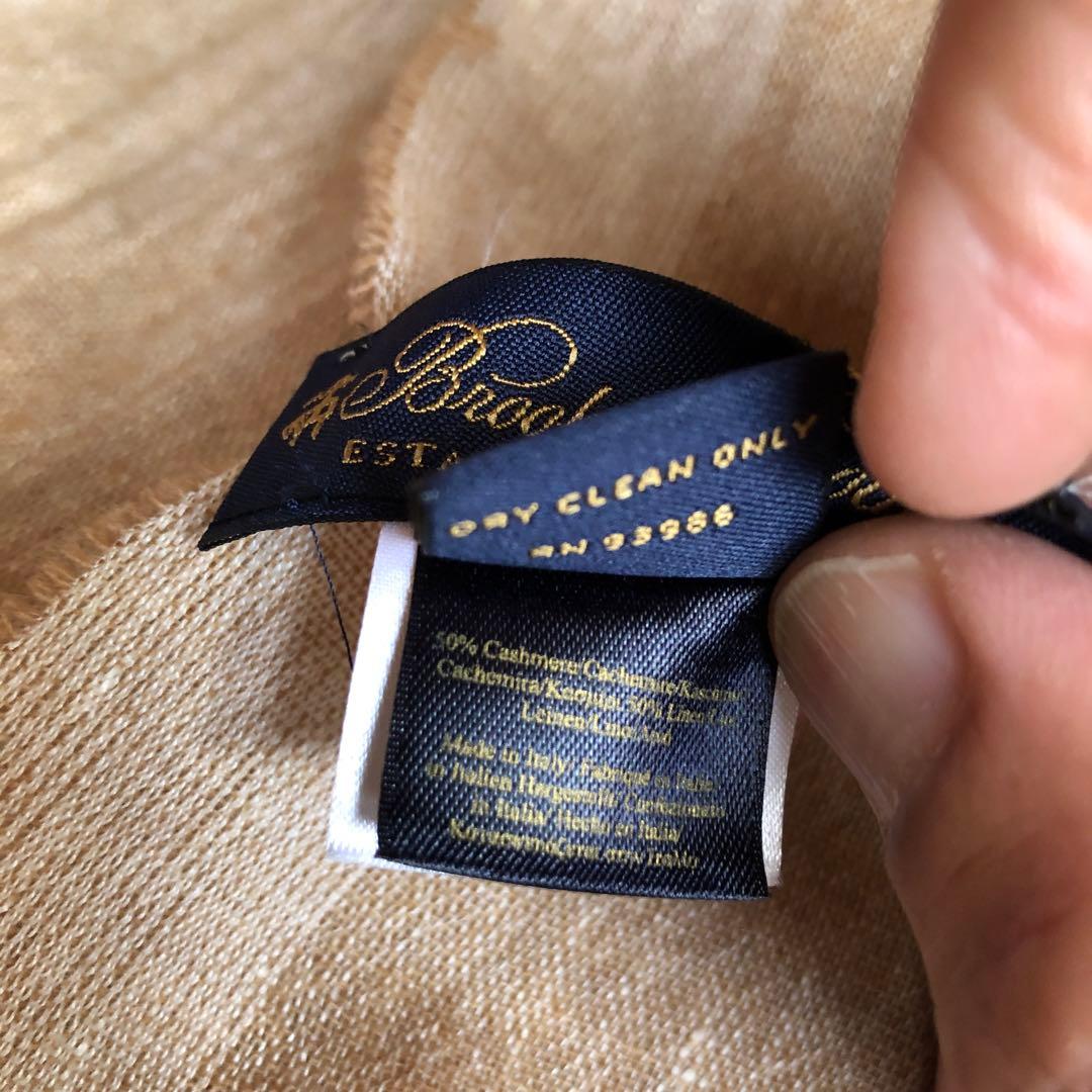 Brooks Brothers カシミヤ混ストール　マフラー イタリア製