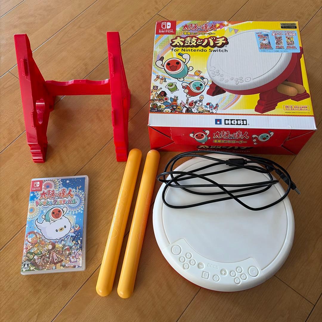 太鼓の達人 ドンダブルフェスティバル 太鼓とバチ付