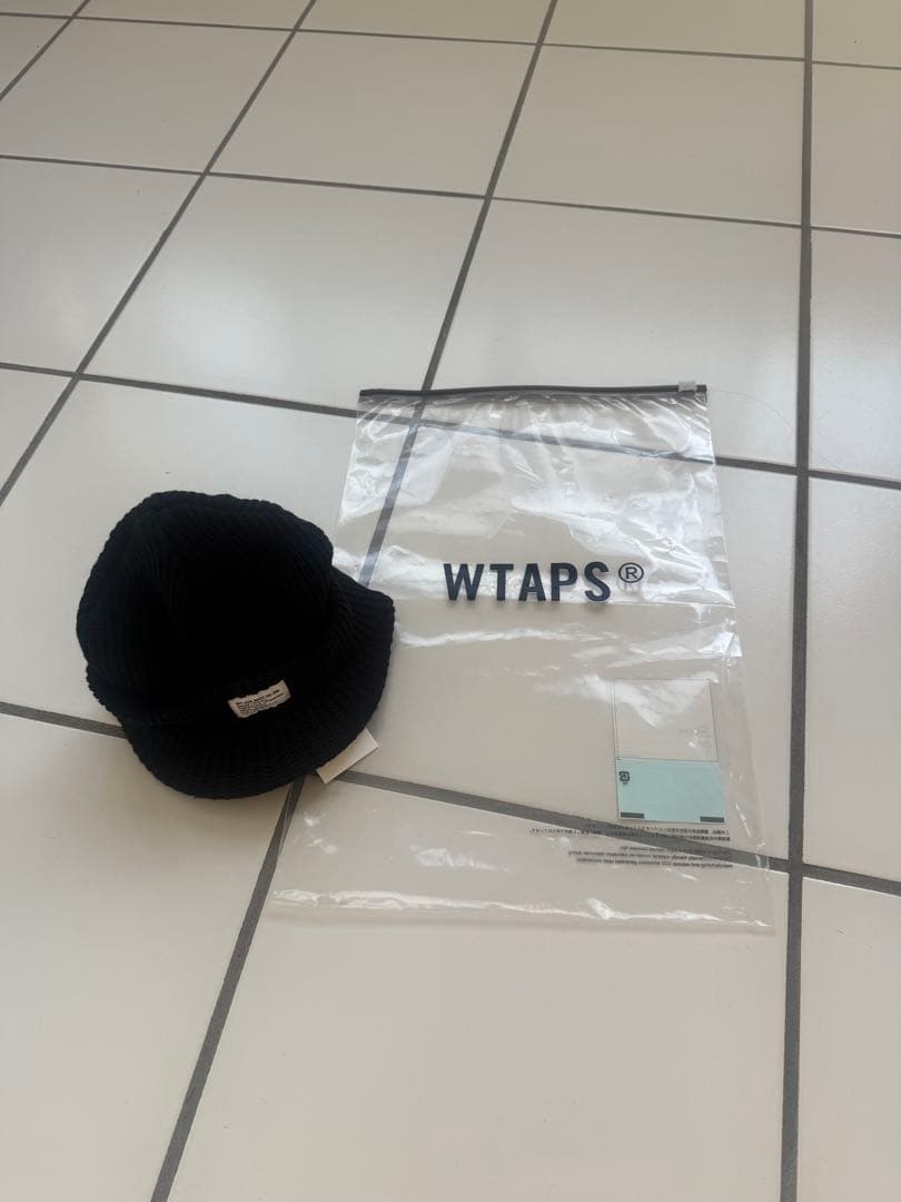 WTAPS 黒 ニット帽 タグ付き