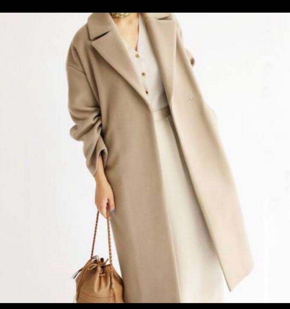 IÉNA ベージュ ロングコート Manteco製　美品