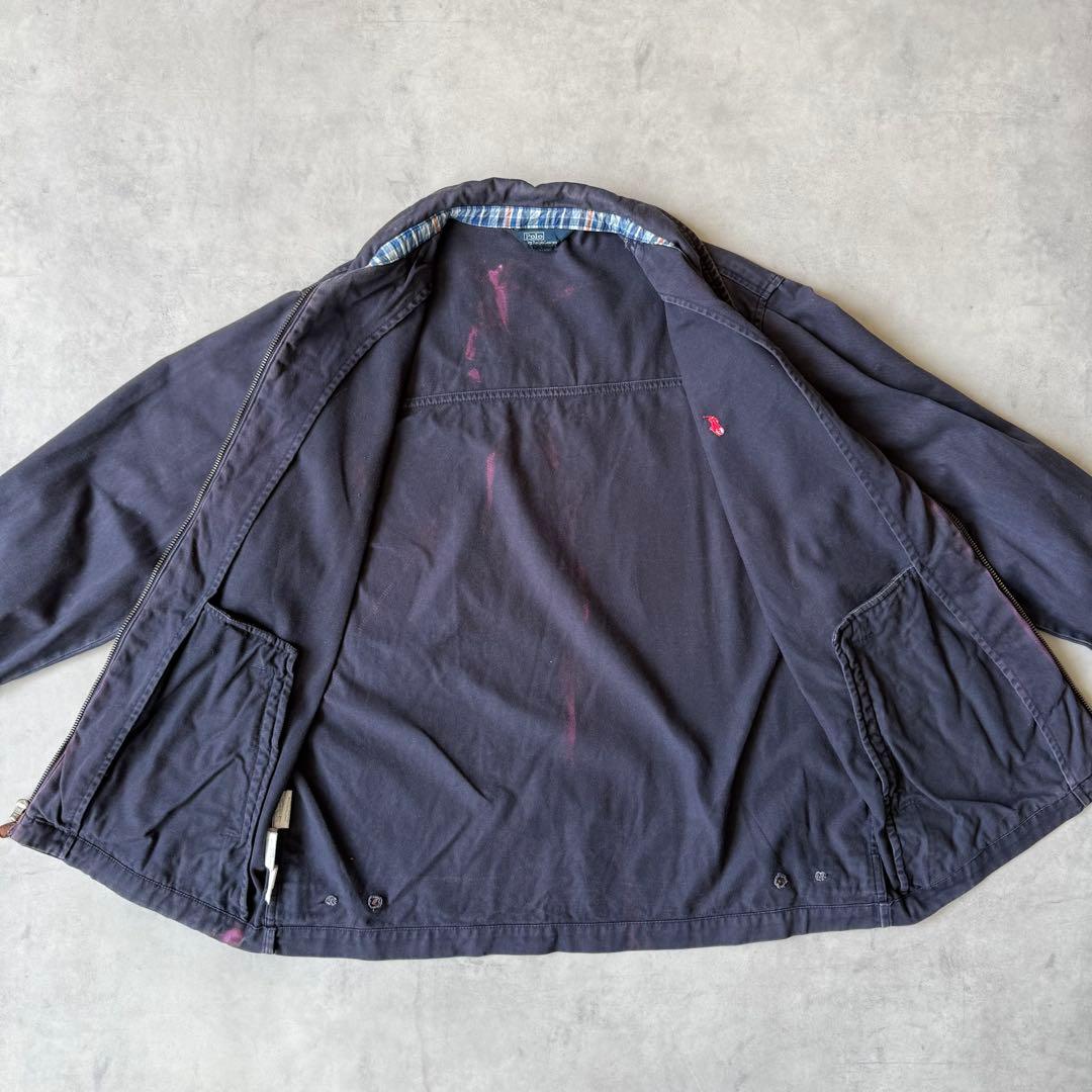 90s ポロラルフローレン スウィングトップ ブルゾン フェード