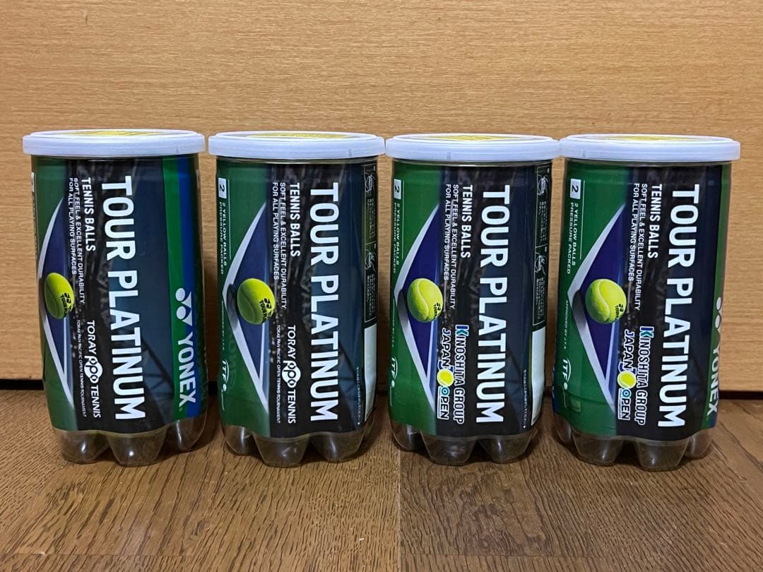 YONEX TOUR PLATINUM テニスボール4缶　東レ•木下JO公式球