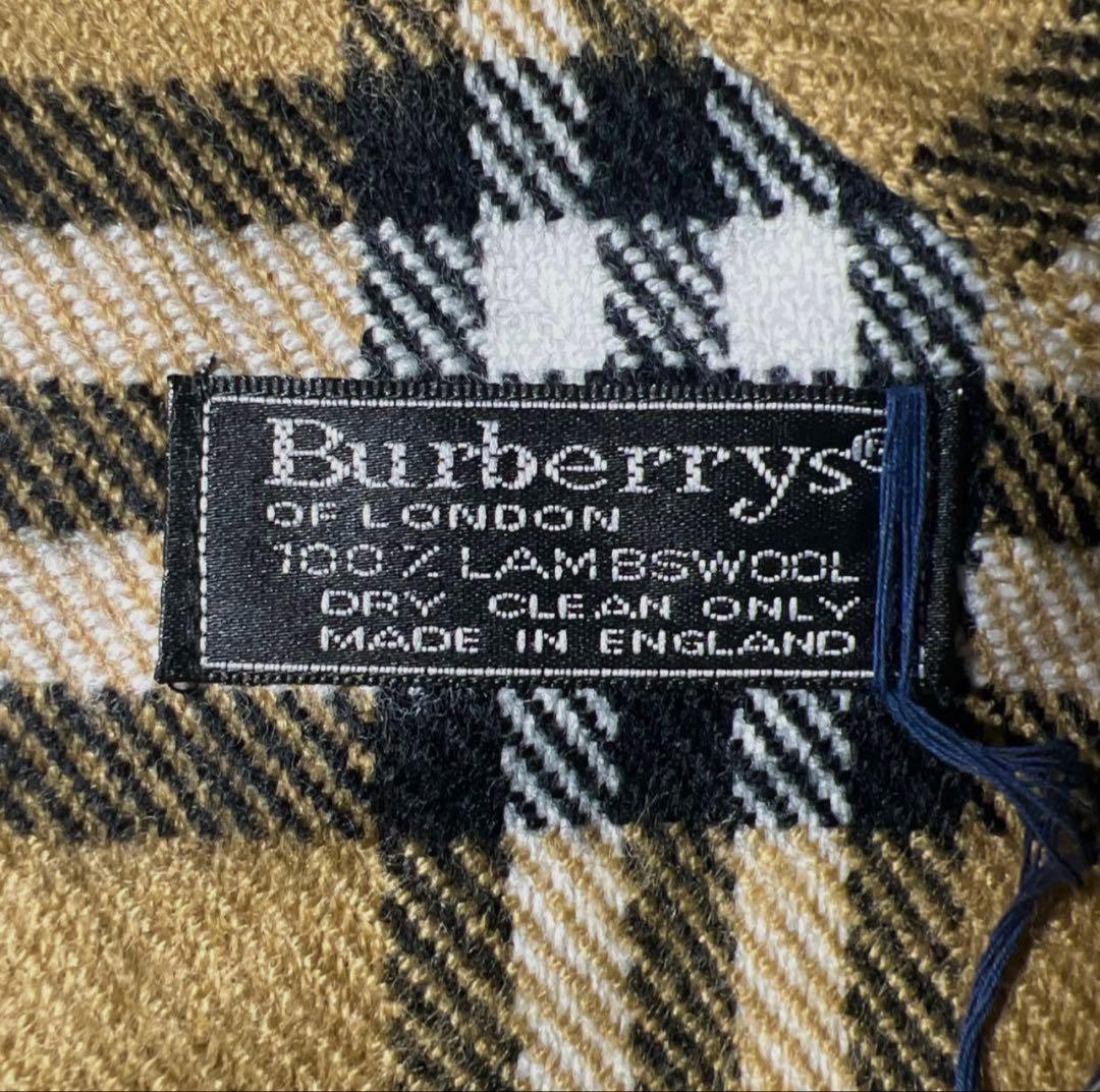 Burberrys チェック柄 マフラー 100%ラムウール 新品　在庫ラスト